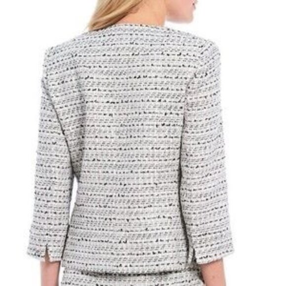 Karl Lagerfeld Paris Tweed Lady Jacket Blazer Size 6 - Picture 2 of 13